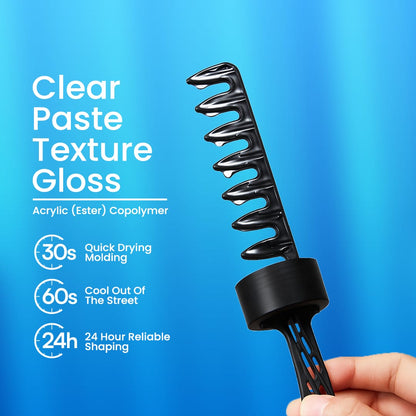 Cool Styling Hair Gel with Built-In Brush