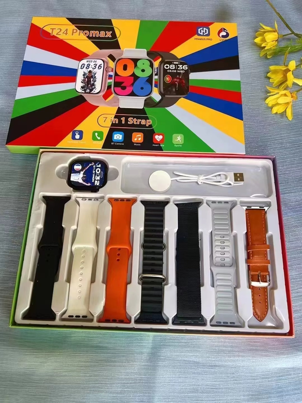 7 in 1 Smart Watch t 24 Promax