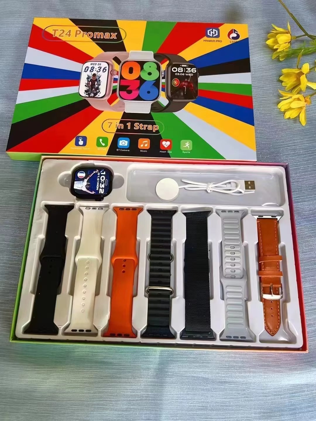 7 in 1 Smart Watch t 24 Promax