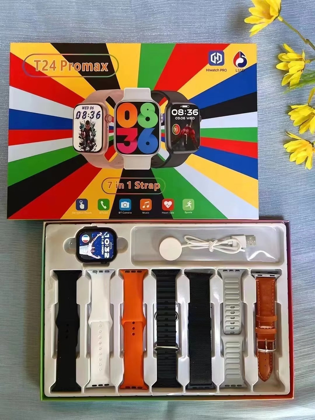 7 in 1 Smart Watch t 24 Promax