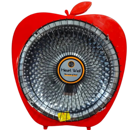 Carbon Halogen Electric Dish Heater Room Heater Apple Shape 300/600 Watts