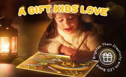 LED Glow Drawing Board for Kids