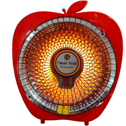 Carbon Halogen Electric Dish Heater Room Heater Apple Shape 300/600 Watts